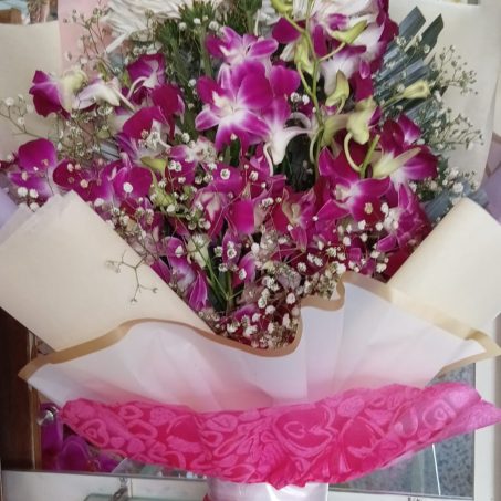 Orchid Chrysanthemum Bouquet