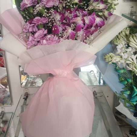 Carnation & Orchid Bouquet